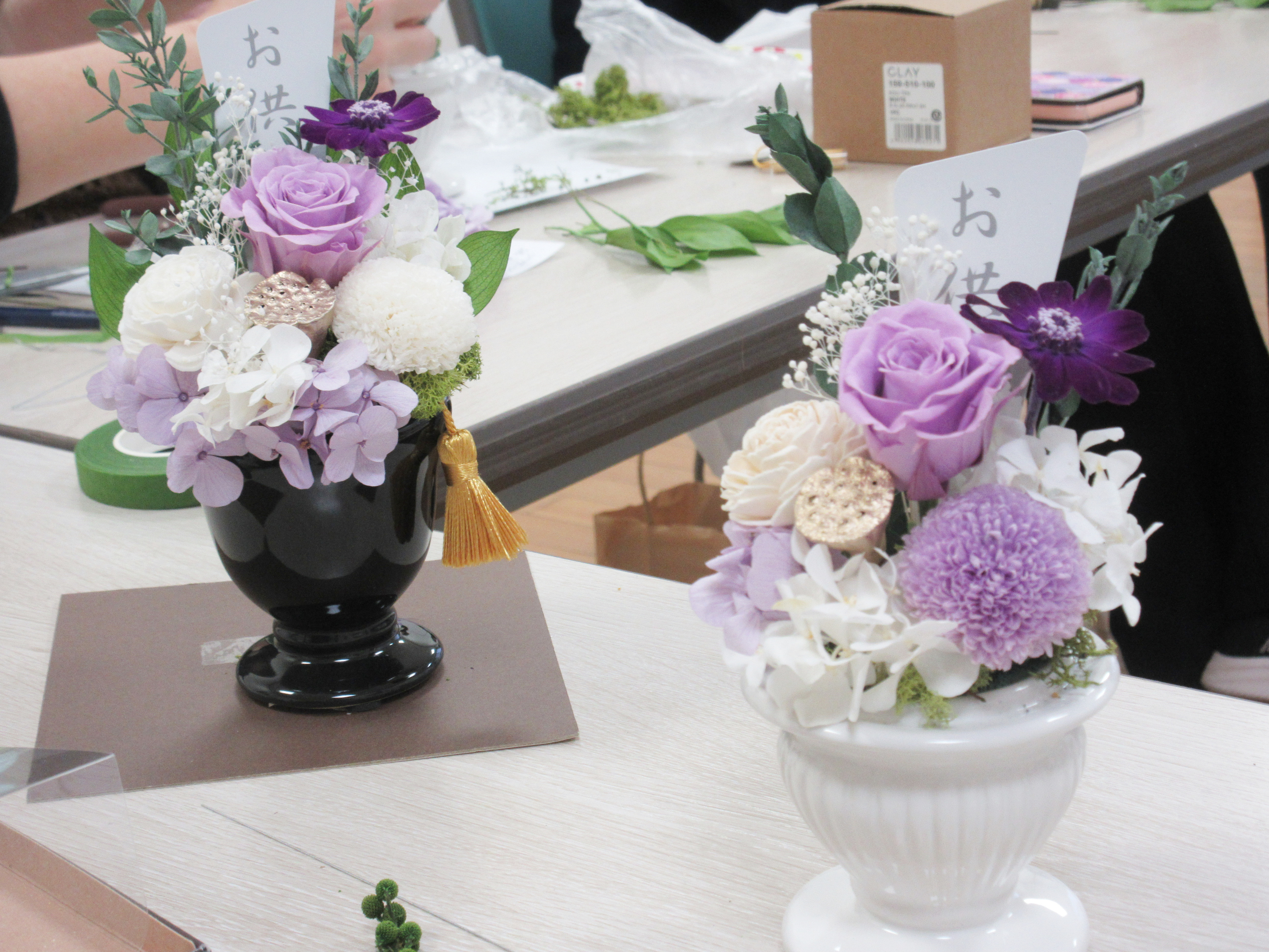 プリザーブドフラワーで仏花を作ろう プリザーブドフラワーで仏花を作ろう