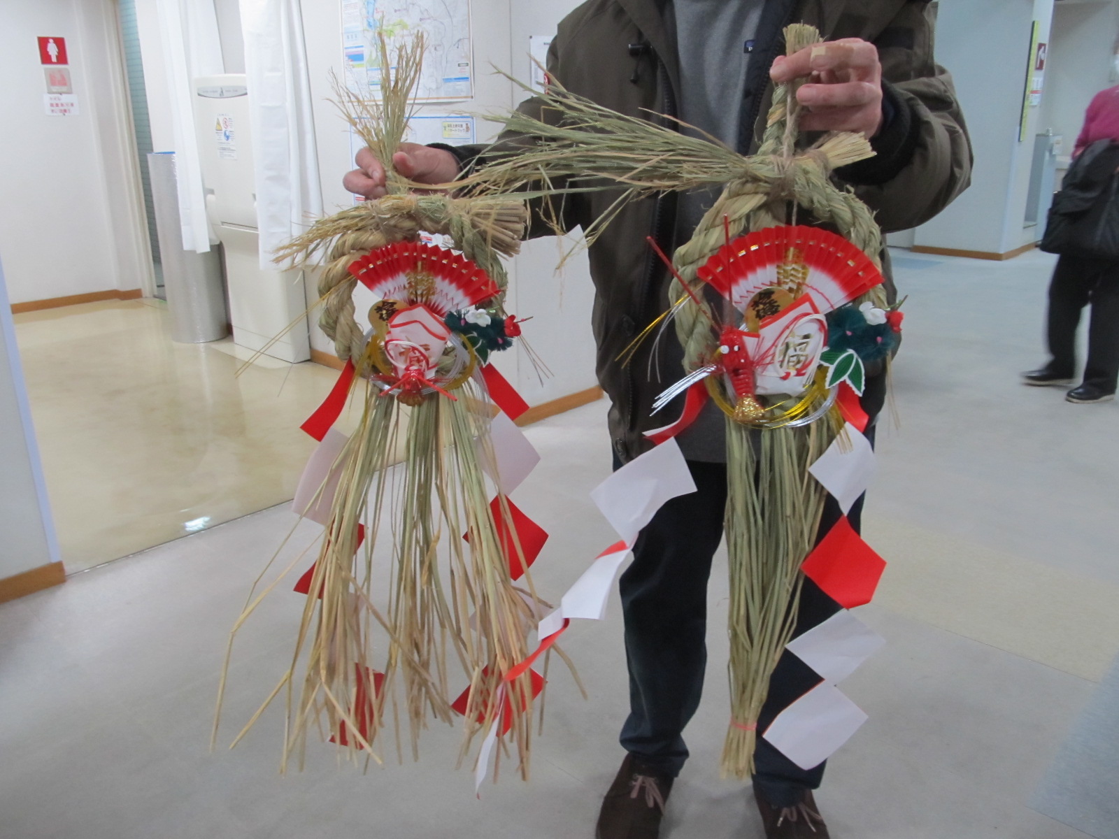 しめ飾り完成 しめ飾り完成