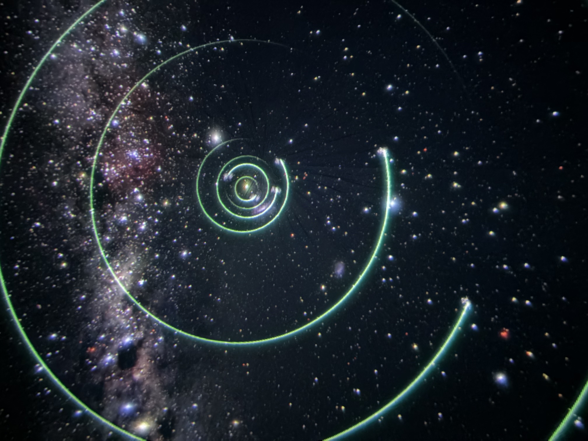 プラネタリウムの様子 プラネタリウムの様子